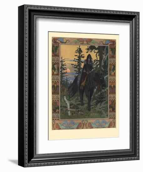 Illustration for the Fairy Tale of Vasilisa the Beautiful and White Horseman, 1900-Ivan Yakovlevich Bilibin-Framed Giclee Print