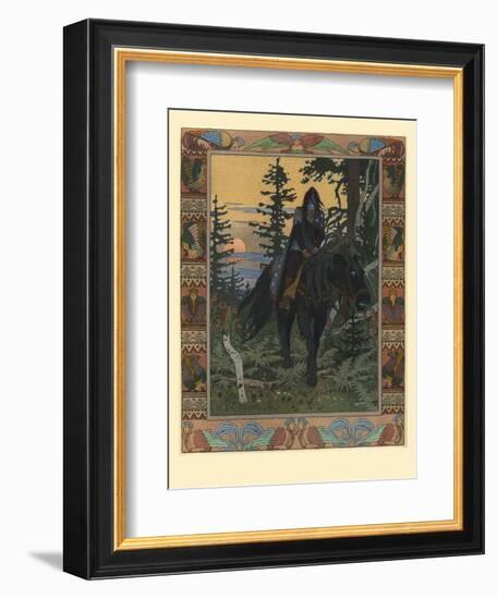 Illustration for the Fairy Tale of Vasilisa the Beautiful and White Horseman, 1900-Ivan Yakovlevich Bilibin-Framed Giclee Print