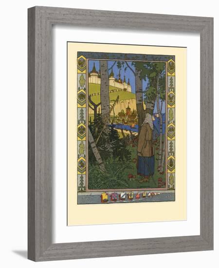 Illustration for the Fairy Tale the Feather of Finist the Falcon, 1901-1902-Ivan Yakovlevich Bilibin-Framed Giclee Print