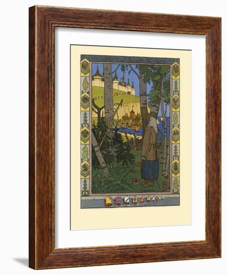 Illustration for the Fairy Tale the Feather of Finist the Falcon, 1901-1902-Ivan Yakovlevich Bilibin-Framed Giclee Print