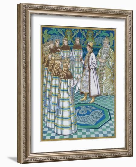 Illustration for the Fairy Tale Vasilisa the Beautiful-Ivan Yakovlevich Bilibin-Framed Giclee Print