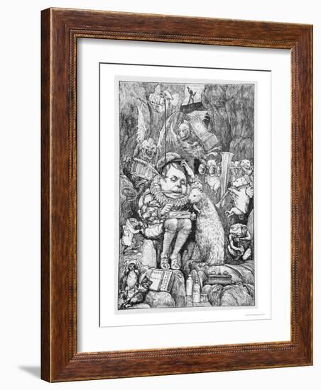 Illustration for "The Hunting of the Snark" by Lewis Carroll London, 1876-Henry Holiday-Framed Giclee Print