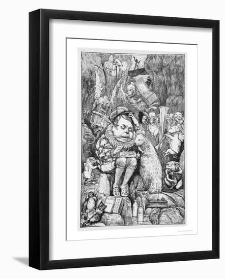 Illustration for "The Hunting of the Snark" by Lewis Carroll London, 1876-Henry Holiday-Framed Giclee Print