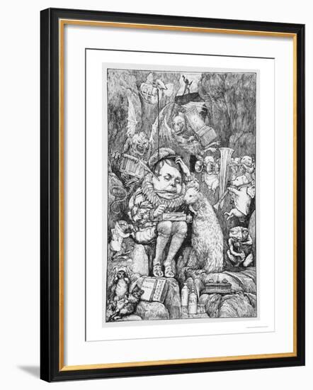 Illustration for "The Hunting of the Snark" by Lewis Carroll London, 1876-Henry Holiday-Framed Giclee Print