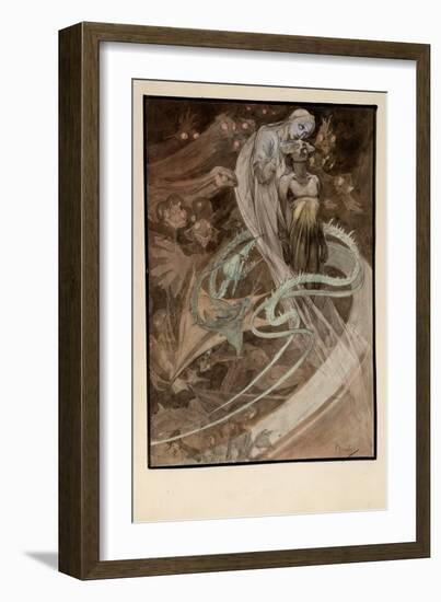 Illustration for the Illustrated Edition Le Pater-Alphonse Mucha-Framed Giclee Print