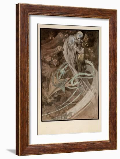 Illustration for the Illustrated Edition Le Pater-Alphonse Mucha-Framed Giclee Print