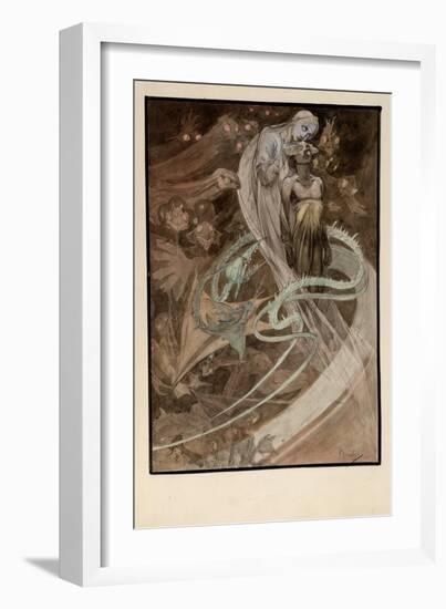 Illustration for the Illustrated Edition Le Pater-Alphonse Mucha-Framed Giclee Print