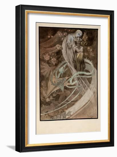 Illustration for the Illustrated Edition Le Pater-Alphonse Mucha-Framed Giclee Print