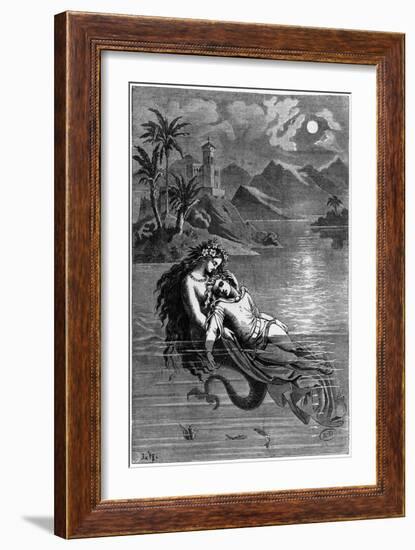 Illustration for "The Little Mermaid" from Fairy Tales by Hans Christian Andersen 1869-null-Framed Giclee Print