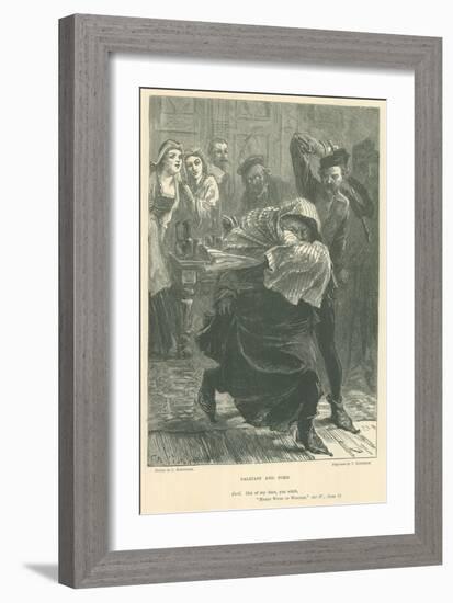 Illustration for the Merry Wives of Windsor-Charles Robinson-Framed Giclee Print