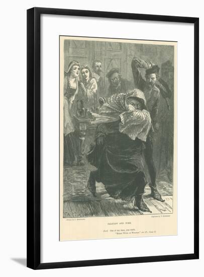 Illustration for the Merry Wives of Windsor-Charles Robinson-Framed Giclee Print