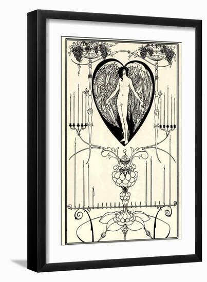 Illustration for the Mirror of Love by Marc-André Raffalovich, 1895-Aubrey Beardsley-Framed Giclee Print