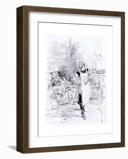 Illustration for the Novel the Death of Ivan Ilyich by Leo Tolstoy, 1896-Ilya Yefimovich Repin-Framed Giclee Print