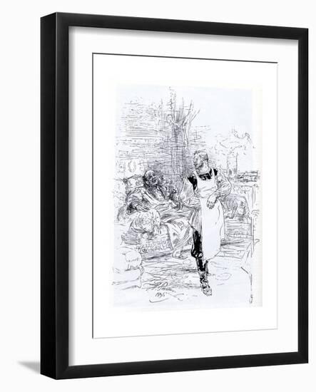 Illustration for the Novel the Death of Ivan Ilyich by Leo Tolstoy, 1896-Ilya Yefimovich Repin-Framed Giclee Print