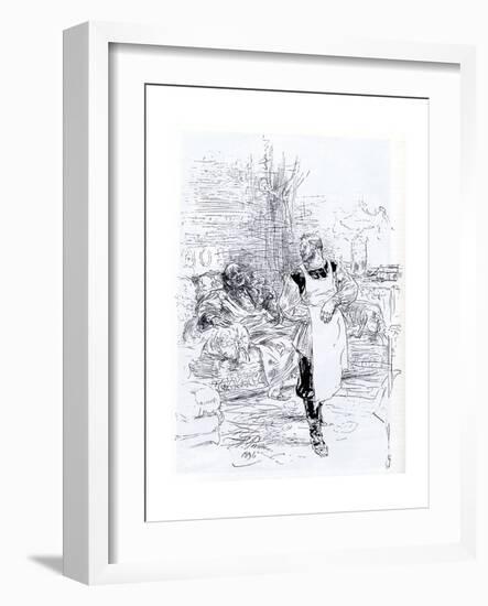 Illustration for the Novel the Death of Ivan Ilyich by Leo Tolstoy, 1896-Ilya Yefimovich Repin-Framed Giclee Print