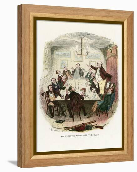 Illustration for the Pickwick Papers-Robert Seymour-Framed Premier Image Canvas