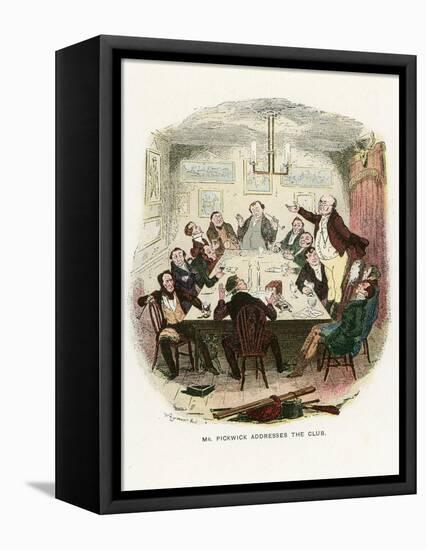 Illustration for the Pickwick Papers-Robert Seymour-Framed Premier Image Canvas