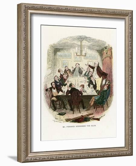 Illustration for the Pickwick Papers-Robert Seymour-Framed Giclee Print