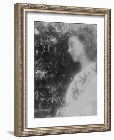 Illustration for the Poem 'Maud' by Alfred, Lord Tennyson, 1865 (Albumen Print)-Julia Margaret Cameron-Framed Giclee Print