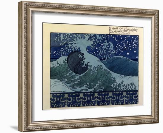 Illustration for the Poem the Tale of Tsar Saltan by Aleksandr Pushkin, 1905-Ivan Bilibin-Framed Giclee Print