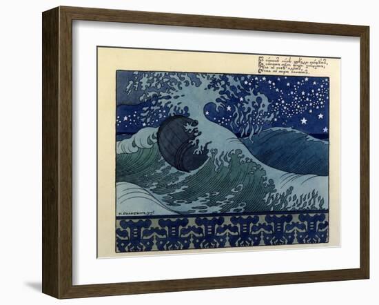 Illustration for the Poem the Tale of Tsar Saltan by Aleksandr Pushkin, 1905-Ivan Bilibin-Framed Giclee Print