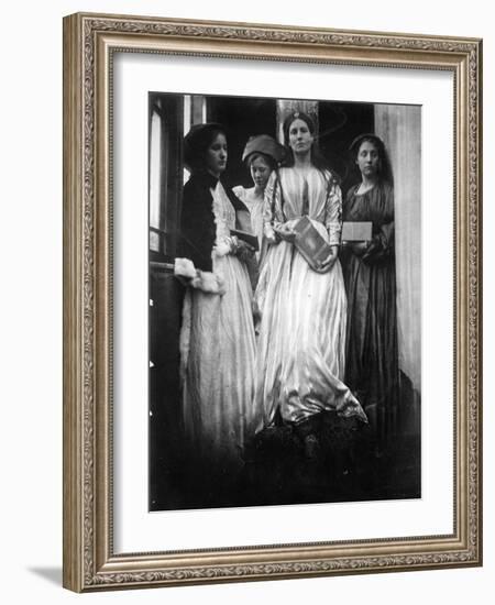 Illustration for 'The Princess' by Alfred, Lord Tennyson, 1875 (Albumen Print)-Julia Margaret Cameron-Framed Giclee Print
