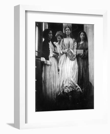 Illustration for 'The Princess' by Alfred, Lord Tennyson, 1875 (Albumen Print)-Julia Margaret Cameron-Framed Premium Giclee Print