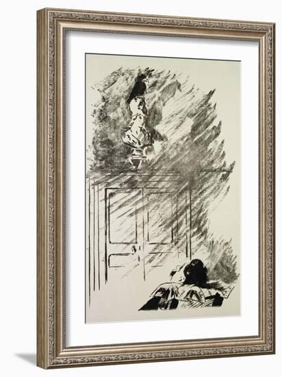 Illustration for "The Raven," by Edgar Allen Poe, 1875-Edouard Manet-Framed Giclee Print