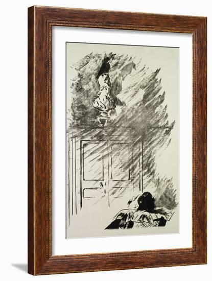 Illustration for "The Raven," by Edgar Allen Poe, 1875-Edouard Manet-Framed Giclee Print