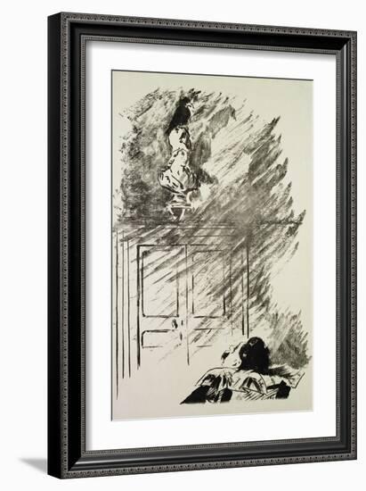 Illustration for "The Raven," by Edgar Allen Poe, 1875-Edouard Manet-Framed Giclee Print