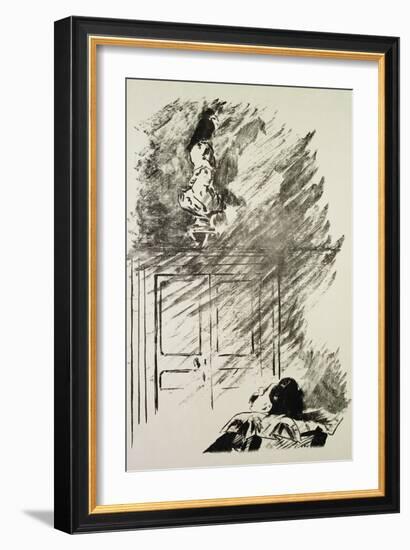 Illustration for "The Raven," by Edgar Allen Poe, 1875-Edouard Manet-Framed Giclee Print