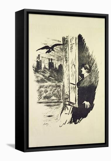 Illustration for 'The Raven', by Edgar Allen Poe, 1875-Edouard Manet-Framed Premier Image Canvas