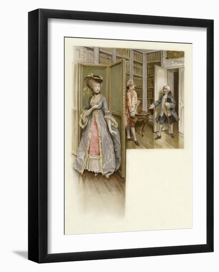 Illustration for the School for Scandal-Lucius Rossi-Framed Giclee Print