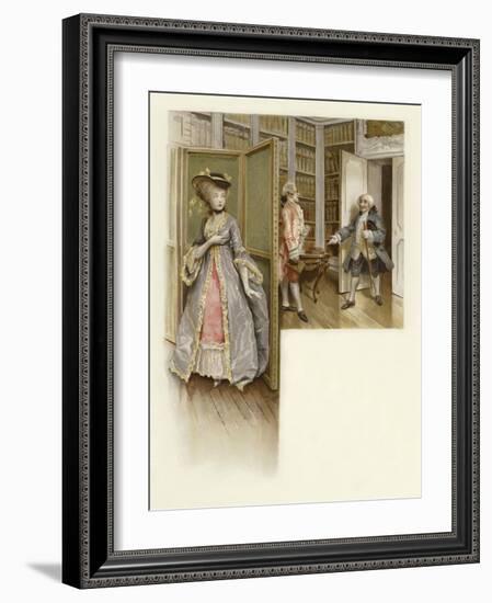 Illustration for the School for Scandal-Lucius Rossi-Framed Giclee Print