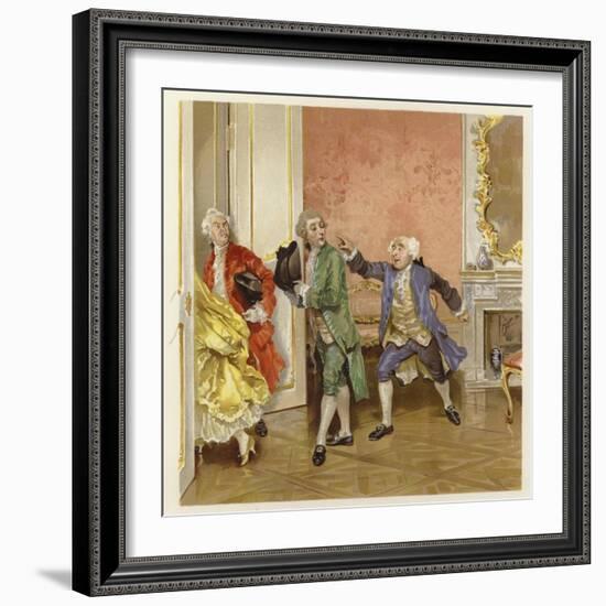 Illustration for the School for Scandal-Lucius Rossi-Framed Giclee Print