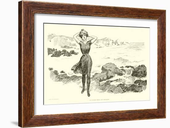 Illustration for the Social Ladder (Engraving)-Charles Dana Gibson-Framed Giclee Print