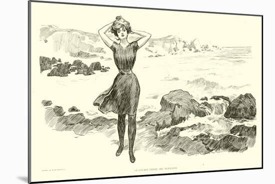 Illustration for the Social Ladder (Engraving)-Charles Dana Gibson-Mounted Giclee Print