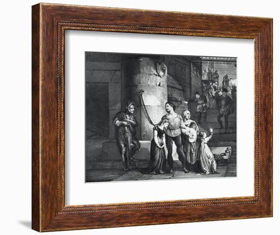 Illustration for the Tragedy Il Conte Di Carmagnola-null-Framed Giclee Print