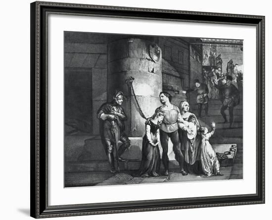 Illustration for the Tragedy Il Conte Di Carmagnola-null-Framed Giclee Print