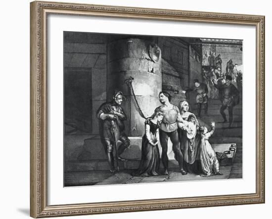 Illustration for the Tragedy Il Conte Di Carmagnola-null-Framed Giclee Print