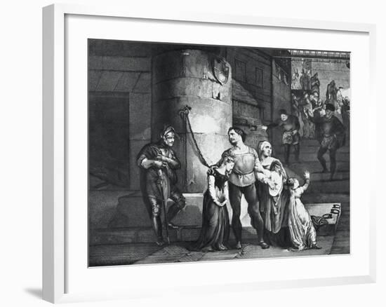 Illustration for the Tragedy Il Conte Di Carmagnola-null-Framed Giclee Print