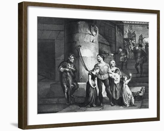 Illustration for the Tragedy Il Conte Di Carmagnola-null-Framed Giclee Print