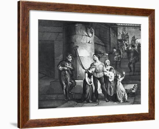 Illustration for the Tragedy Il Conte Di Carmagnola-null-Framed Giclee Print