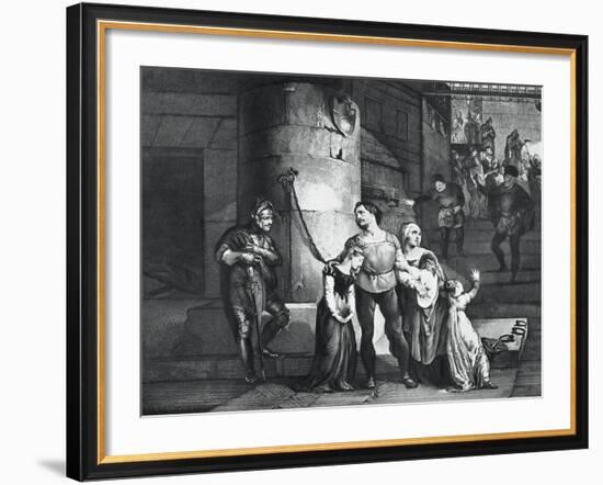 Illustration for the Tragedy Il Conte Di Carmagnola-null-Framed Giclee Print