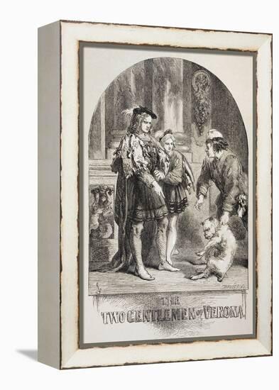 Illustration for the Two Gentlemen of Verona, from 'The Illustrated Library Shakespeare',…-Sir John Gilbert-Framed Premier Image Canvas