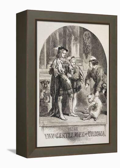 Illustration for the Two Gentlemen of Verona, from 'The Illustrated Library Shakespeare',…-Sir John Gilbert-Framed Premier Image Canvas