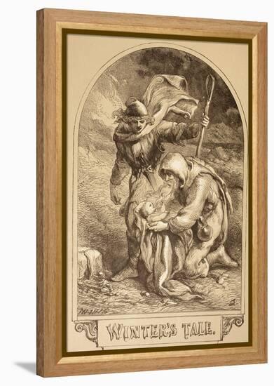 Illustration for the Winter's Tale, from 'The Illustrated Library Shakespeare', Published London…-Sir John Gilbert-Framed Premier Image Canvas