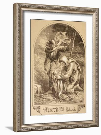 Illustration for the Winter's Tale, from 'The Illustrated Library Shakespeare', Published London…-Sir John Gilbert-Framed Giclee Print