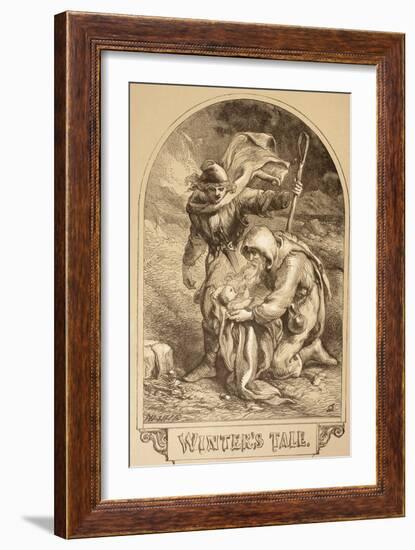 Illustration for the Winter's Tale, from 'The Illustrated Library Shakespeare', Published London…-Sir John Gilbert-Framed Giclee Print