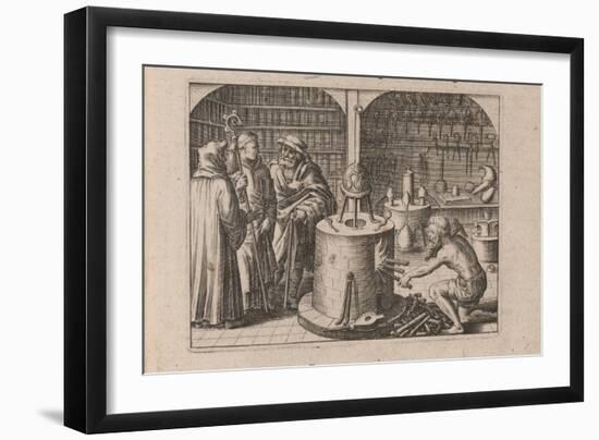 Illustration for Tripvs Avrevs, Hoc Est, Tres Tractatvs Chymici Selectissimi.., 1618-Theodor de Bry-Framed Giclee Print